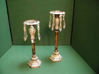 B05 Metal/Glass Candlestick