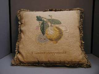 A05 Large Square Limonier/Lemon Tapestry Cushion.