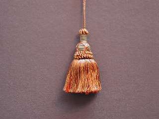 03 Borla Imperial Tassel Peach/Sage/Pale Gold.