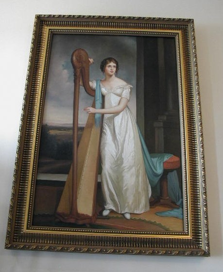 The Harp of Erin Original Oil Painting.