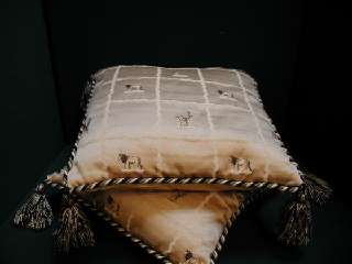 A17 Embroidered Wildlife Cushion (complete).