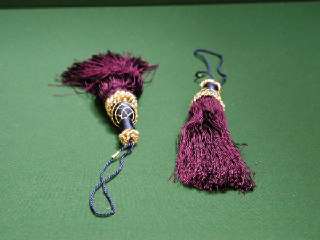 18 Pair Royal Purple/Navy/Gold Tassel.