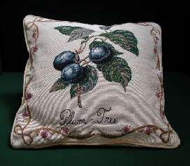 A14 Plum Fruit Tapestry Cushion Cover.
